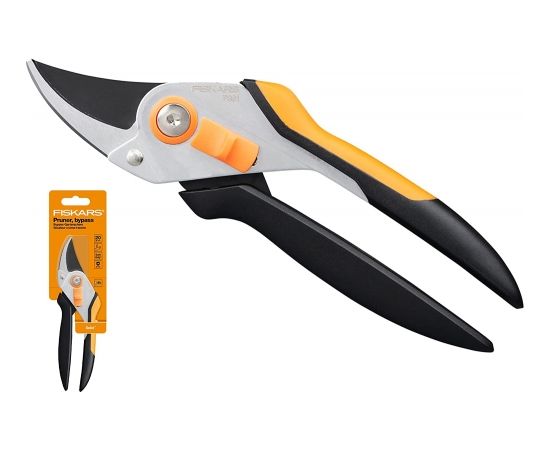 Fiskars Solid Bypass secateurs P331 (black/orange)