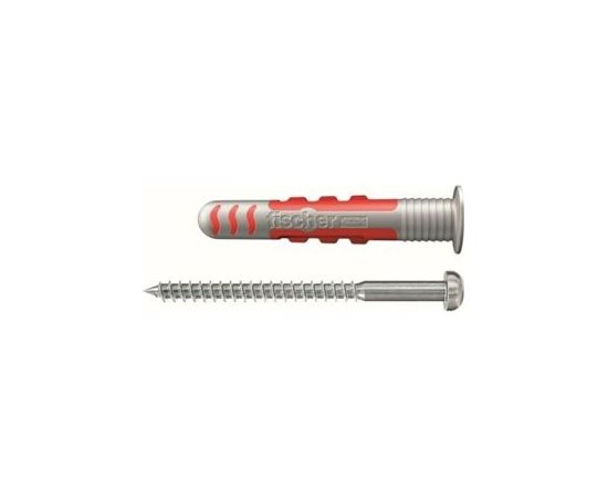 fischer dowel DuoSeal 6x38 S PH TX A2 (light grey/red, 50 pieces, with stainless screws)