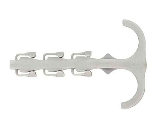 fischer Steckfix plus twin clamp SF plus ZS 10 (light grey, 100 pieces, with double bracket)