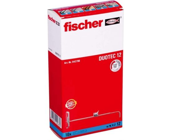 fischer toggle dowel DUOTEC 12 (light grey/red, 10 pieces)