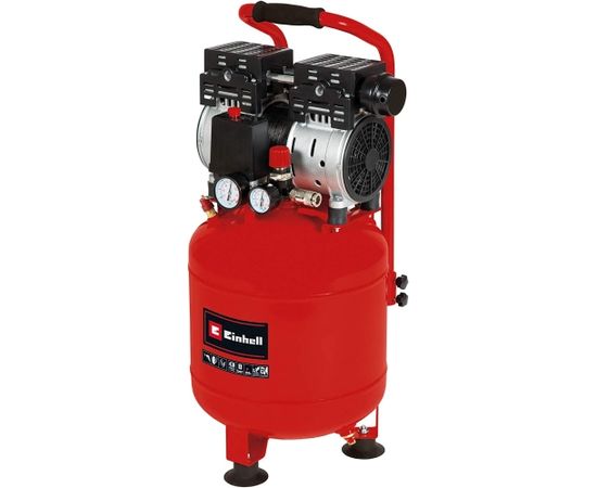 Einhell Compressor TE-AC 24 Silent (red/black, 750 Watt)