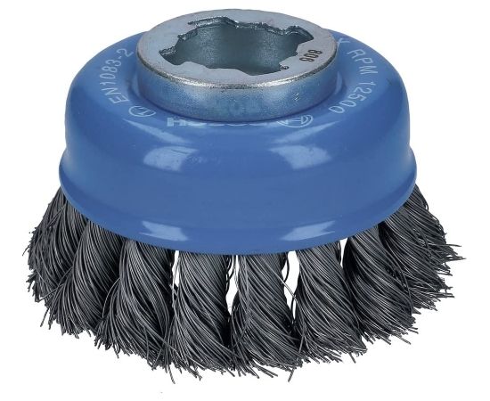 Bosch X-LOCK cup brush Heavy for Metal 75mm, knotted (O 75mm, 0.35mm wire)