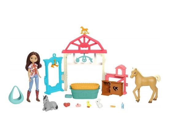 Mattel Spirit Luckys Baby Animal Care Station With Pony & Foal Doll