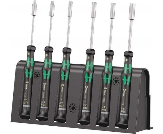 Wera 2069/6 Rack - Electronics screwdriver set