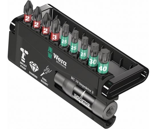 Wera Impaktor Bit-Check 10 pieces (05057 - Bit assortment