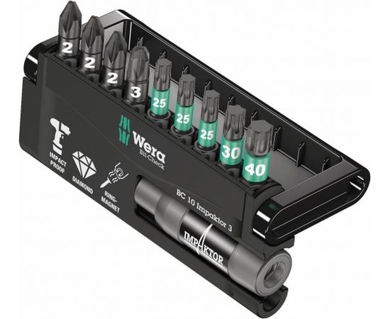 Wera Bit-Check 10 Impaktor 3 - bit assortment