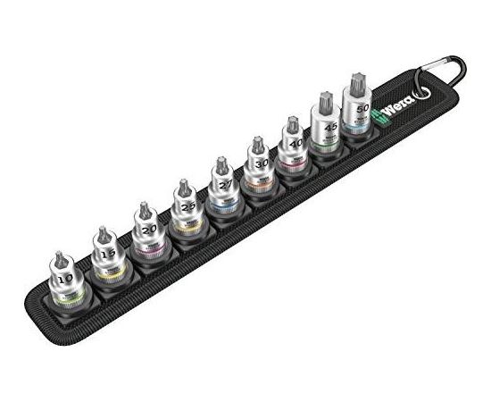 Wera Zyklop bit socket set TORX Belt B3 - 3/8  drive