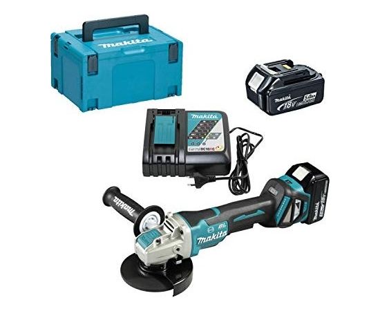 Makita DGA519RTJ 18V akumulatora leņķa slīpmašīna