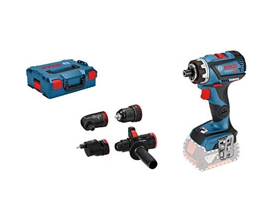 Bosch cordless drill GSR 18V-60 FC Professional + GFA18-E / M / W / H (blue / black, L-BOXX, without battery and charger)