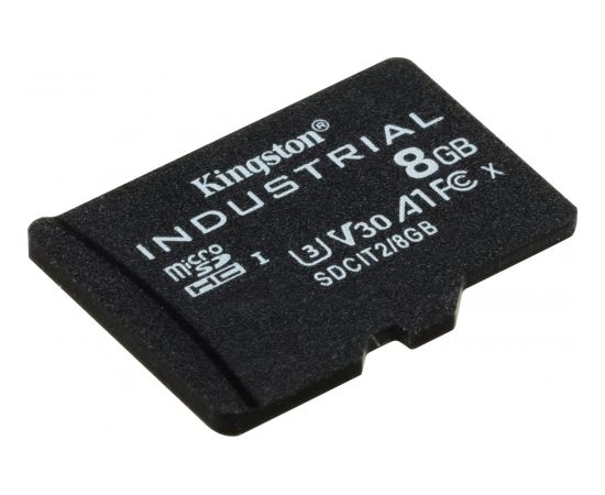 Kingston Industrial MicroSDHC 8 GB Class 10 UHS-I/U3 A1 V30 (SDCIT2/8GBSP)