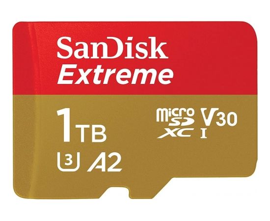 SanDisk Extreme MicroSDXC 1 TB Class 10 UHS-I/U3 A2 V30 (SDSQXAV-1T00-GN6MA)