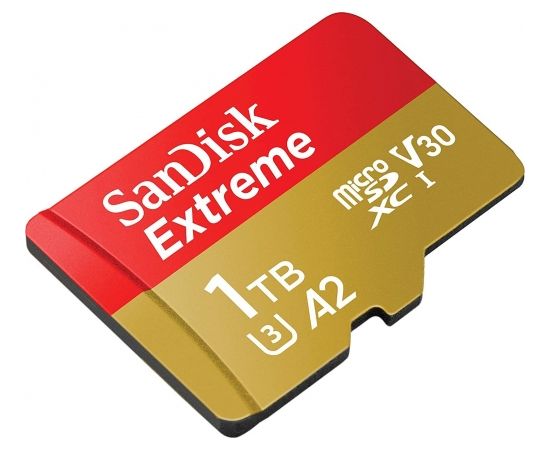 SanDisk Extreme MicroSDXC 1 TB Class 10 UHS-I/U3 A2 V30 (SDSQXAV-1T00-GN6MA)