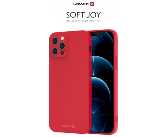 Swissten Soft Joy Silikona vāciņš priekš Apple iPhone 14 Pro Max Sarkans