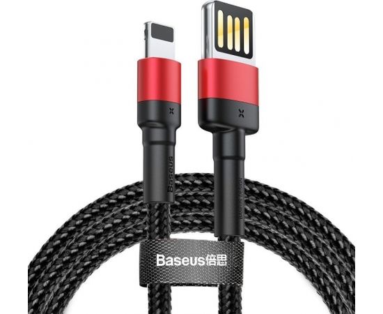 Baseus Cafule Double-sided USB Lightning Cable 2,4A 1m (Black+Red)