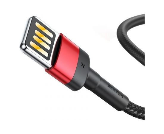 Baseus Cafule Double-sided USB Lightning Cable 2,4A 1m (Black+Red)