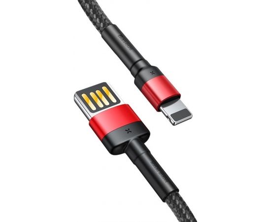 Baseus Cafule Double-sided USB Lightning Cable 2,4A 1m (Black+Red)