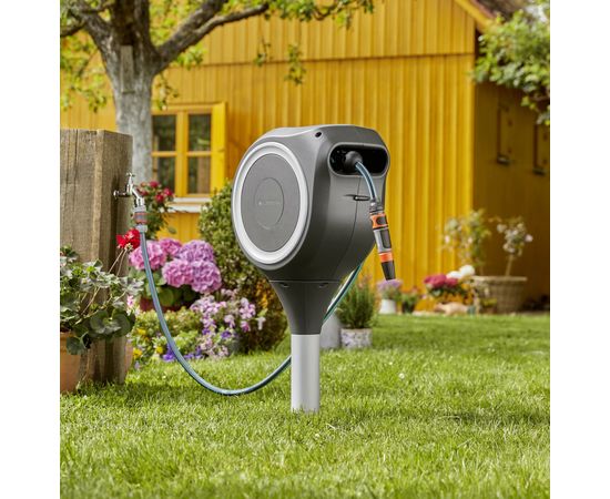 GARDENA dārza šļūteņu kaste RollUp S, 15 m, šļūtenes spole 18606-20