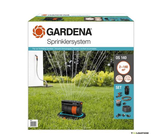 Gardena OS140 dipped four-sprinkler (8222)