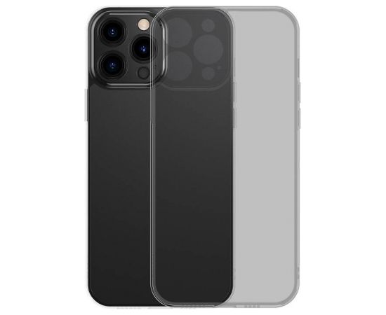 Baseus Frosted Glass Case for iPhone 13 PRO (black) + tempered glass