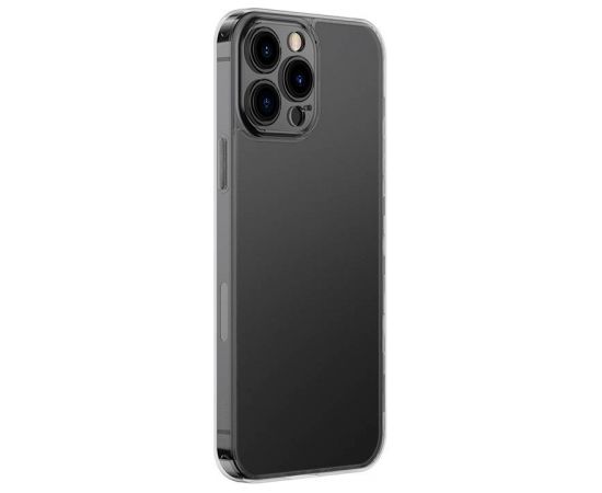 Baseus Frosted Glass Case for iPhone 13 PRO (black) + tempered glass