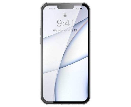 Baseus Frosted Glass Case for iPhone 13 PRO (black) + tempered glass