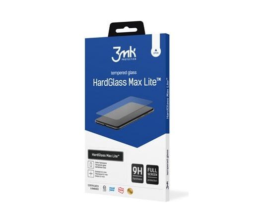 3MK  
       Apple  
       iPhone 13 Mini HardGlass Max Lite 
     Black