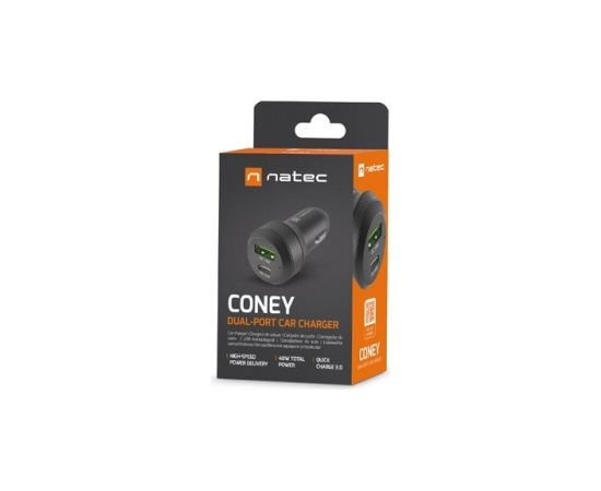Natec Car charger Coney PD3.0 48W QC3.0
