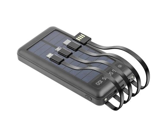 Setty SLR-100 Solar Power Bank Solārā Ārējas Uzlādes Baterija 10000 mAh