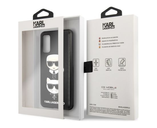 Karl Lagerfeld KLHCS69KICKC & Choupette Cover Aizsargapvalks Samsung G988 Galaxy S20 Ultra Melns