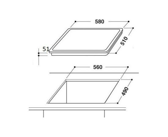 Ceramic hob Bomann EBK962