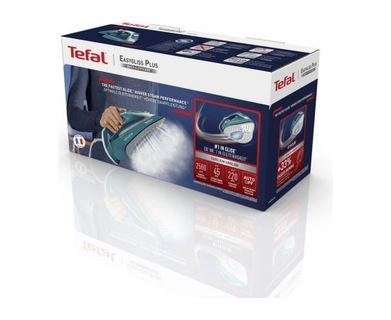 Tefal EasyGliss Plus FV5737 iron Dry & Steam iron Durilium soleplate 2500 W Turquoise, White