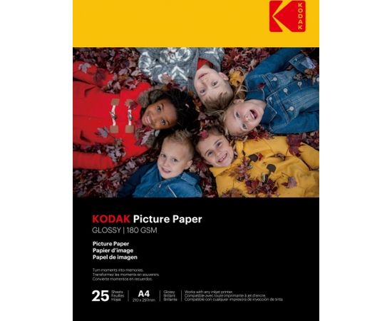 Kodak 180gsm 9.1 mil Glossy A4x25