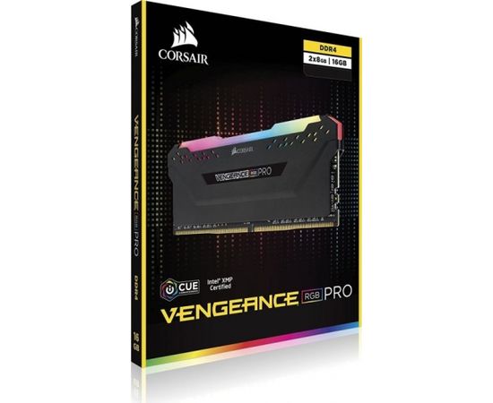 Corsair DDR4 16 GB 3800-CL16 - Dual-Kit - Vengeance RGB PRO Black