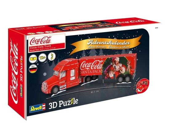 Revell 3D Puzzle Advent Calendar Coca-Cola Truck (red/multicolored)