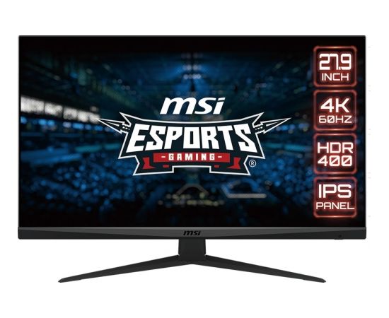 MSI Optix G281UVDE, gaming monitor (70.9 cm (27.9 inch), black, UHD, IPS, DisplayPort, HDMI, HDR 400, FreeSync)