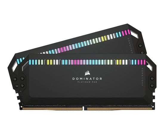 Corsair DDR5 - 64GB - 5600 - CL - 40 - Dual Kit, memory (black, CMT64GX5M2X5600C40, Dominator Platinum RGB)