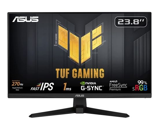 Asus TUF Gaming VG249QM1A - 24 - FullHD, G/Free Sync, IPS, 270Hz panel, black