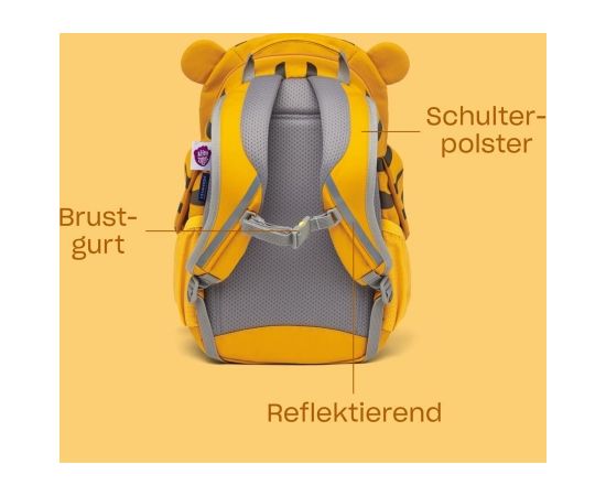 Affenzahn Big Friend Rhino, backpack (beige/grey)