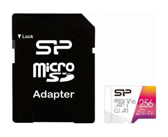 SILICON POWER memory card Elite Micro SDXC 256GB UHS-I A1 V10