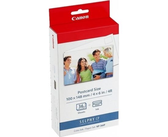 CANON KP-36IP Photo Paper 100x148mm 36sheet + color ink for Selphy CP Postcard Size