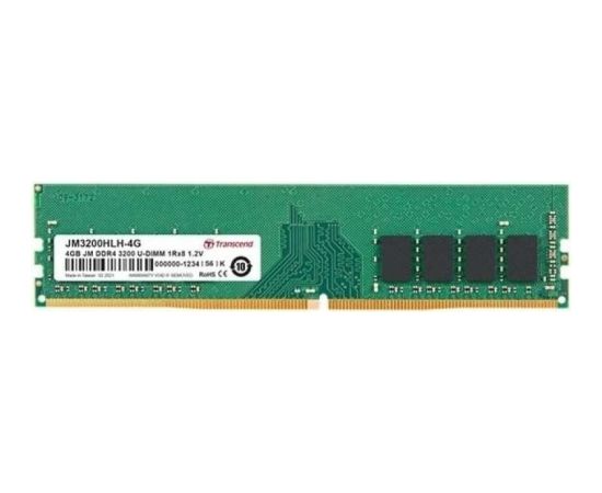 TRANSCEND 4GB JM DDR4 3200MHz U-DIMM 1Rx8 512Mx8 CL22 1.2V
