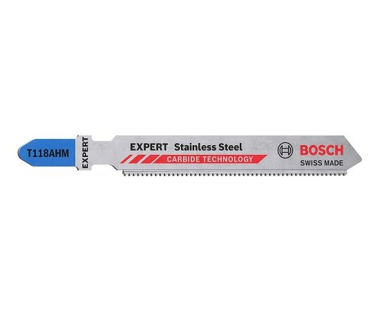 Bosch Expert Carbide Jigsaw Blade T 118 AHM 'Stainless Steel', 3 pieces