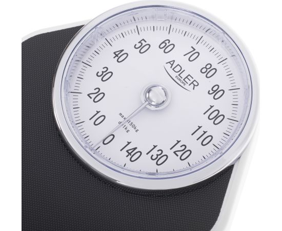 Adler Mechanical Bathroom Scale AD 8177 Maximum weight (capacity) 150 kg, Accuracy 1000 g, Black