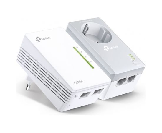 TP-LINK AV600 Powerline Wi-Fi Kit TL-WPA4226 KIT 10/100 Mbit/s, Ethernet LAN (RJ-45) ports 4, 802.11n, Wi-Fi data rate (max) 300 Mbit/s, Data transfer rate (max) 600 Mbit/s, Extra socket