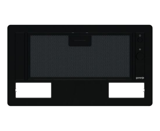 Gorenje Hood BHI681EB Telescopic, Energy efficiency class D, Width 58 cm, 370 m³/h, Mechanical control, LED, Black