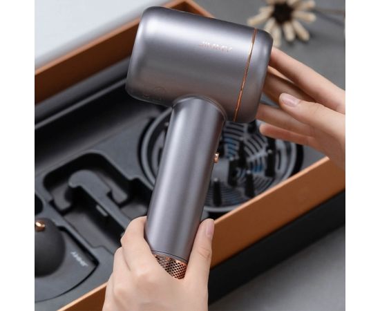 Jimmy Hair Dryer F8 1600 W, Number of temperature settings 3, Ionic function, Diffuser nozzle, Grey