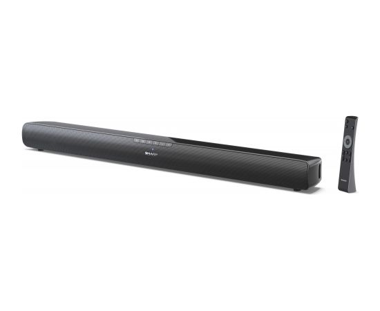 Sharp HT-SB100 2.0 Soundbar for TV above 32", HDMI ARC/CEC, Aux-in, Optical, Bluetooth, USB, 80cm, Gloss Black