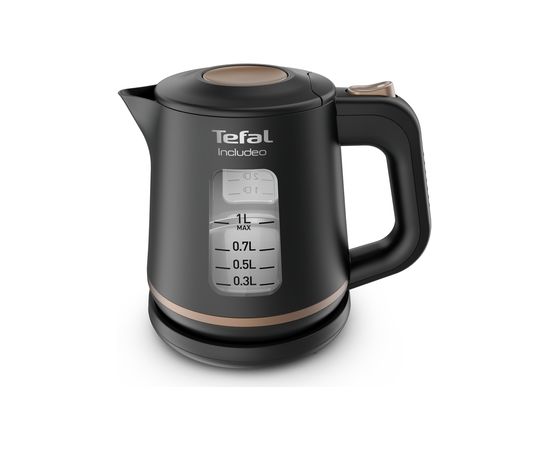 TEFAL KI533811 tējkanna Includeo, 2400W, 1L, melna