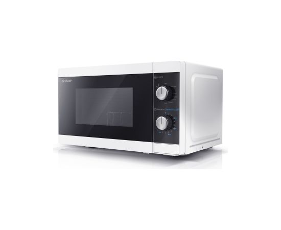 Sharp Microwave Oven with Grill YC-MG01E-W Free standing, 800 W, Grill, White