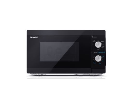 Sharp Microwave Oven with Grill YC-MG01E-B Free standing, 800 W, Grill, Black